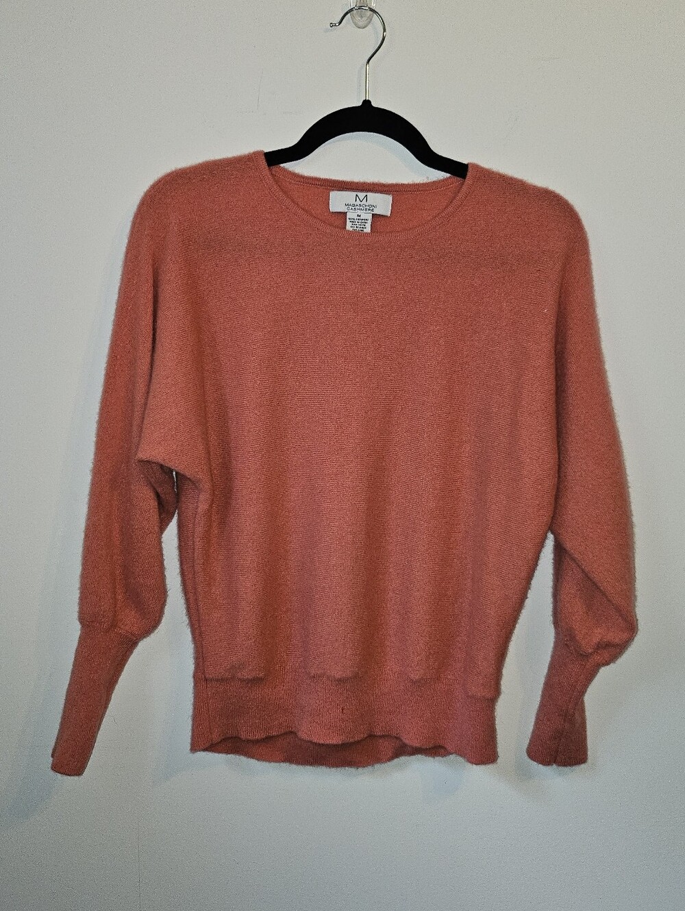 Magashoni Cashmere Pink Coral Sweater Medium